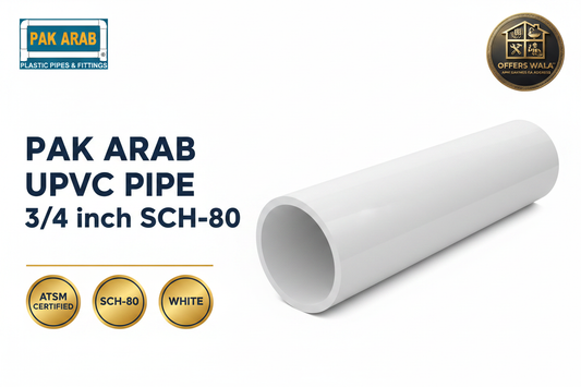 Pak Arab 3/4 SCH-80 White Hero Banner - No Price