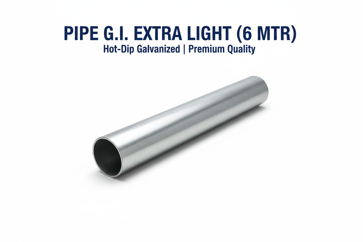 Pipe G.I. Extra Light 6 Mtr Banner
