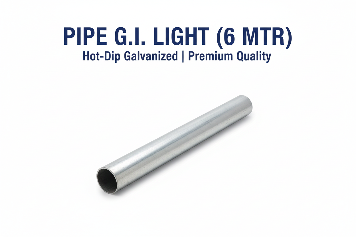 Pipe G.I. Light 6 Mtr Banner - Rotated