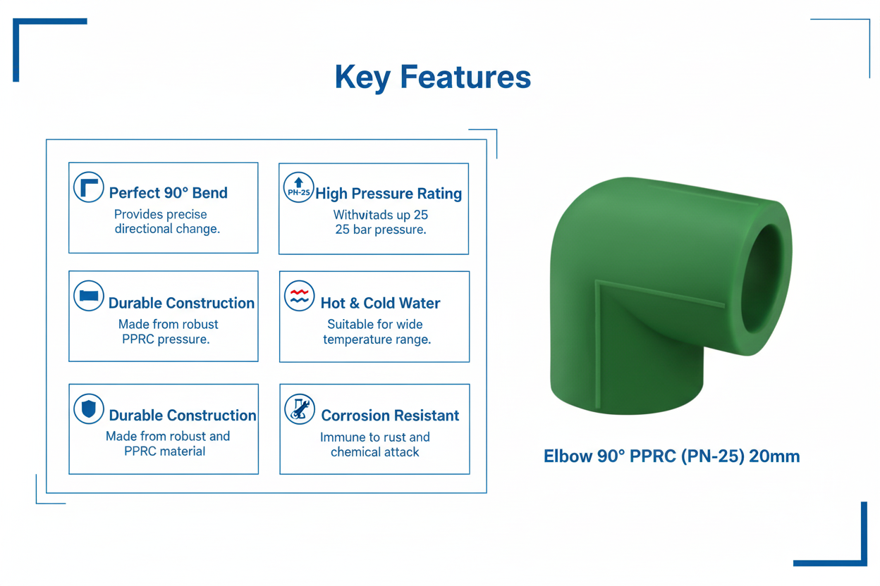 Product Features - 20mm Elbow 90° (New)