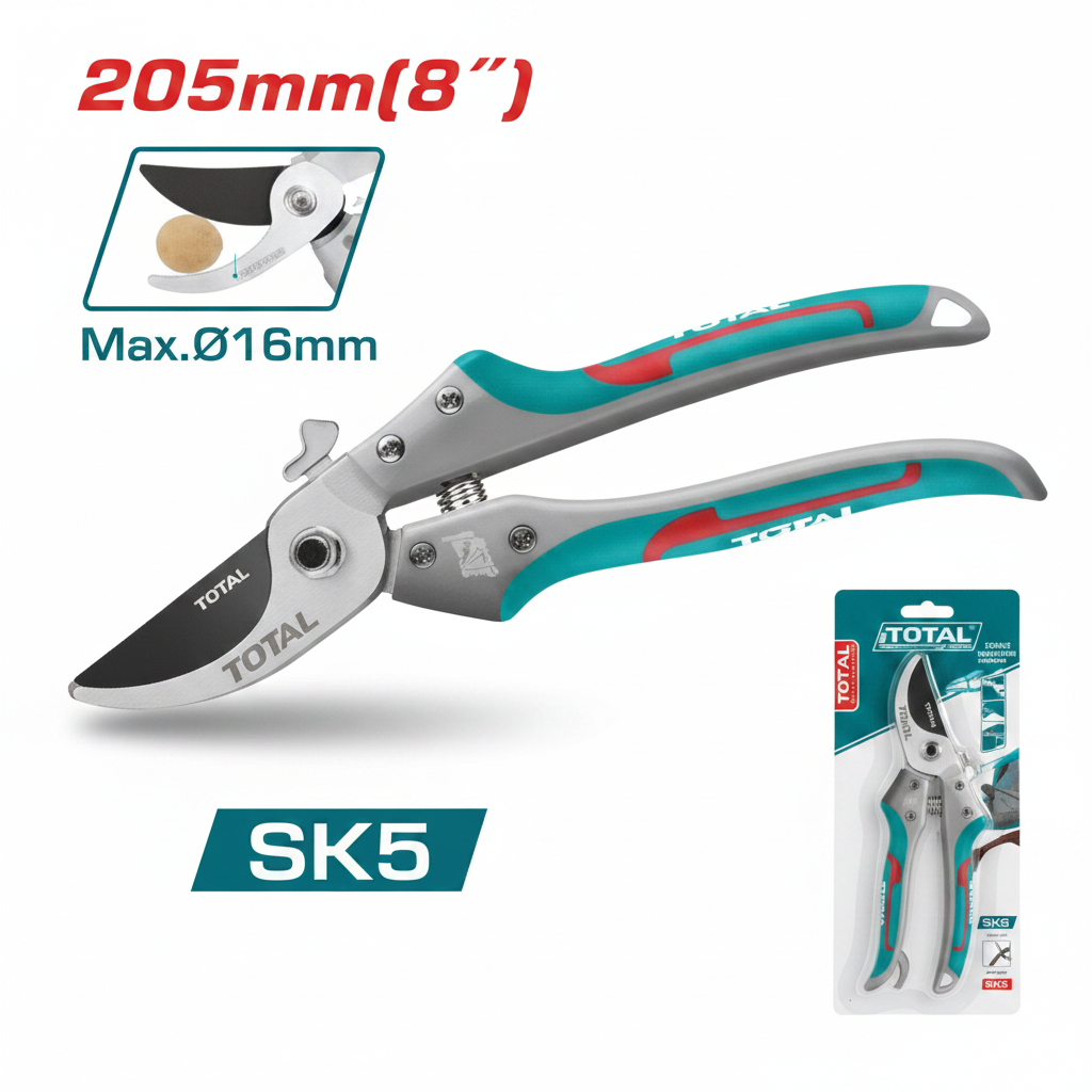 Pruning Shear THT15308 8 inch 205mm Heavy Duty Garden Shear SK5 Blade available in Karachi
