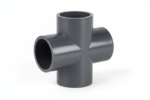 GI Cross Pipe Fitting 1/2 inch – 4-way threaded BSP fitting available in Karachi at Offers Wala