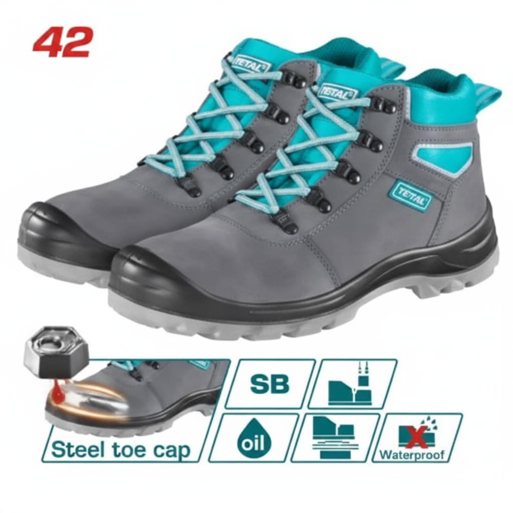 TSP201SB Steel Toe Cap Safety Boot Size 42 – Buy in Karachi with Fast Delivery