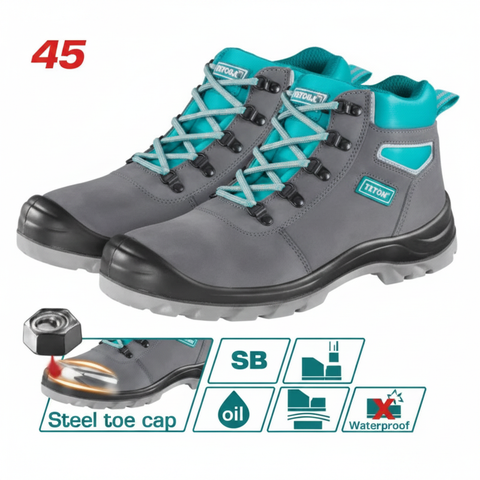 TSP201SB Steel Toe Safety Boot Size 45 – SB Rated Split Leather Safety Shoes in Karachi