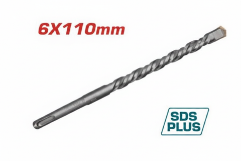 SDS Plus Hammer Drill Bit 6x110mm Heavy Duty Concrete Masonry Bit – Available in Karachi