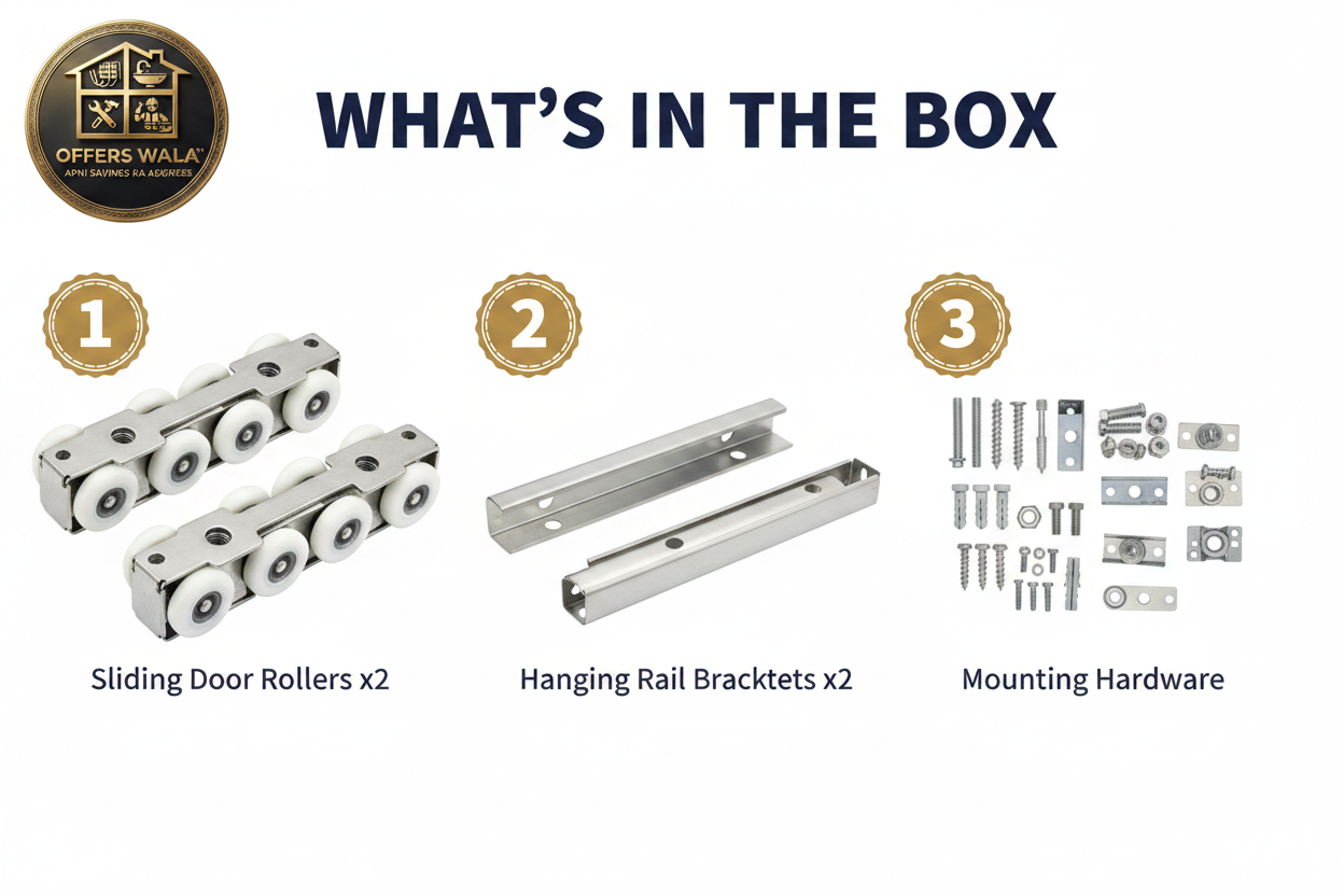 Sliding Door Roller 8W – What's in the Box