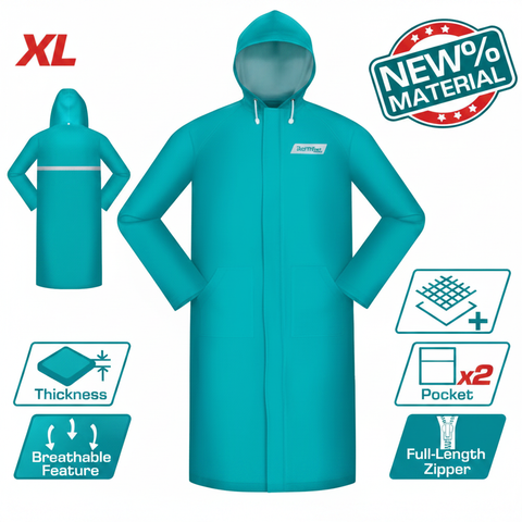 Rain Coat THTRC031 XL Waterproof PVC Raincoat for Men Women – Karachi Delivery
