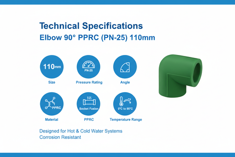 Technical Specifications - 110mm Elbow 90°