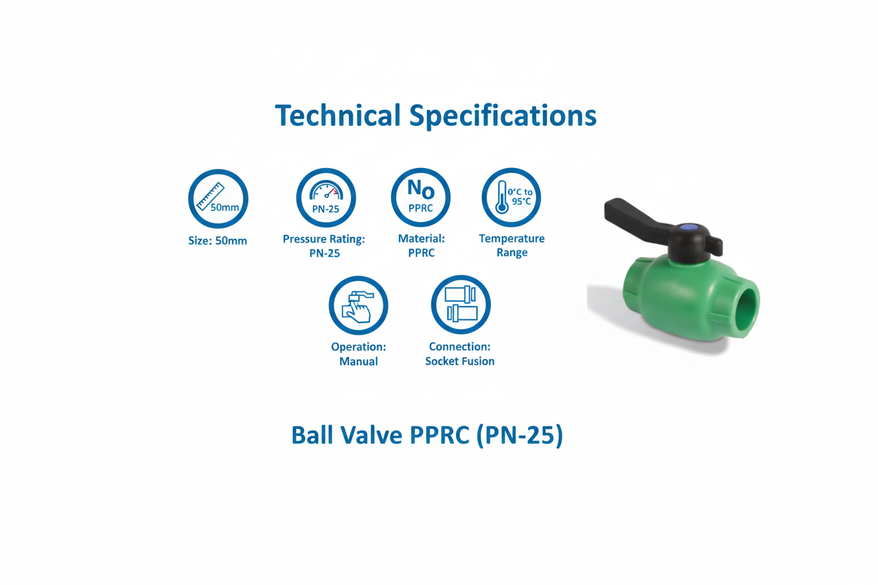 Technical Specifications - 50mm Ball Valve
