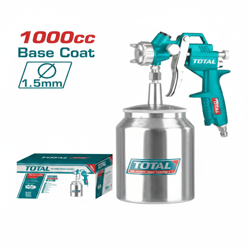 TOTAL HVLP Air Spray Gun TAT11001 1000cc Professional Paint Spray Gun Price in Karachi Pakistan