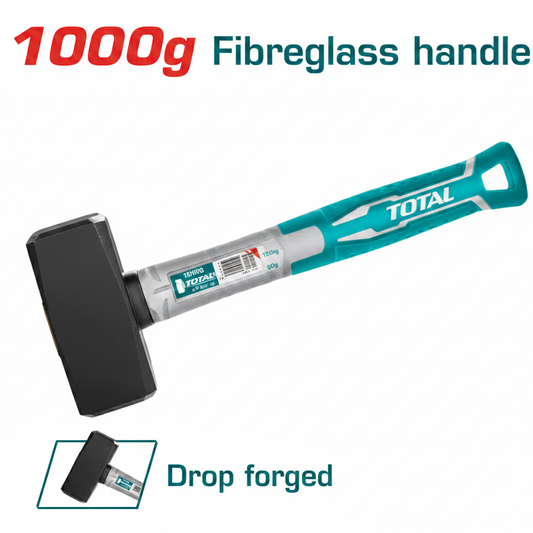 Stoning Hammer THTS721000 – 1000g Drop-Forged Carbon Steel with Fiberglass Handle | Buy in Karachi