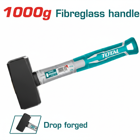 Stoning Hammer THTS721000 – 1000g Drop-Forged Carbon Steel with Fiberglass Handle | Buy in Karachi
