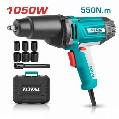 TOTAL 1050W Electric Impact Wrench 1/2" Drive TIW10101 – 550Nm Torque Power Tool Available in Karachi