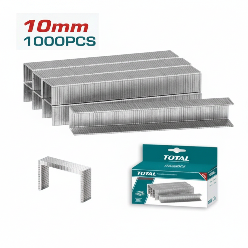 TOTAL 10mm Staples 1000pcs – Heavy Duty Staple Pins for Staple Gun | Buy in Karachi Pakistan