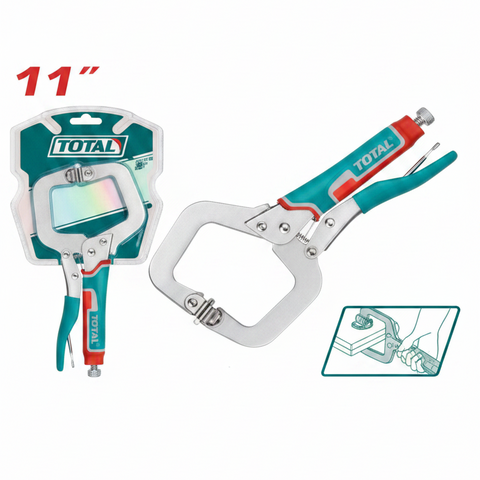 THT111113 11-inch C-Clamp Locking Plier – Heavy Duty Carbon Steel Grip Tool | Buy in Karachi