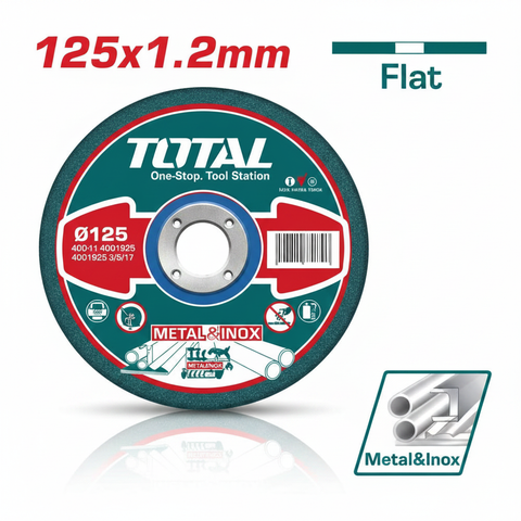 TOTAL 125mm x 1.2mm Metal Cutting Disc TAC2211253 – Abrasive Cutting Wheel for Metal | Buy in Karachi