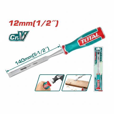 TOTAL THT41126 12mm CRV Wood Chisel – Professional Carpentry Tool | Buy in Karachi