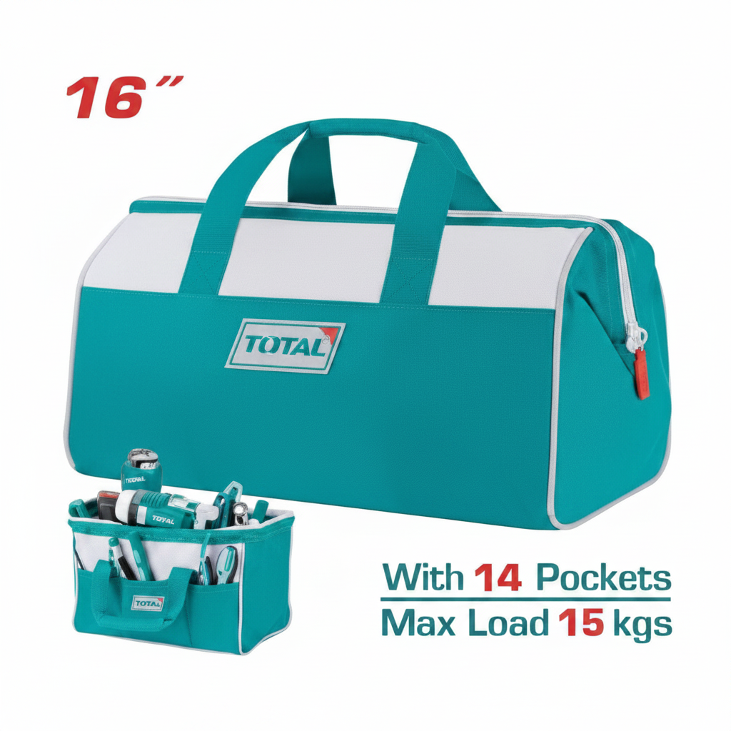 THT26161 16" Heavy-Duty Tool Bag – 15kg Capacity, 14 Pockets | Buy in Karachi