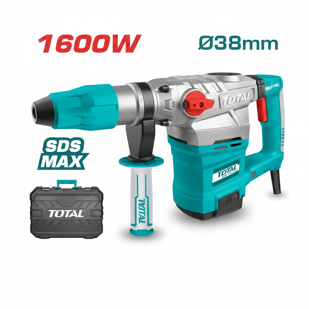TOTAL 1600W SDS-Max Rotary Hammer Drill TH116386 – Buy Online in Karachi, Pakistan