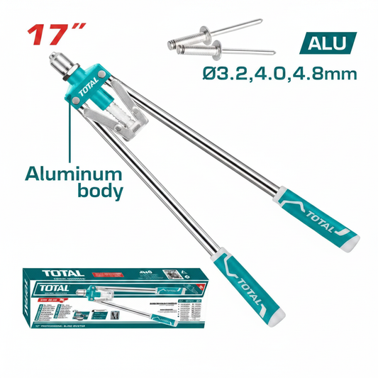 TOTAL 17-Inch Long Handle Aluminium Rivet Gun – Heavy Duty Hand Tool in Karachi