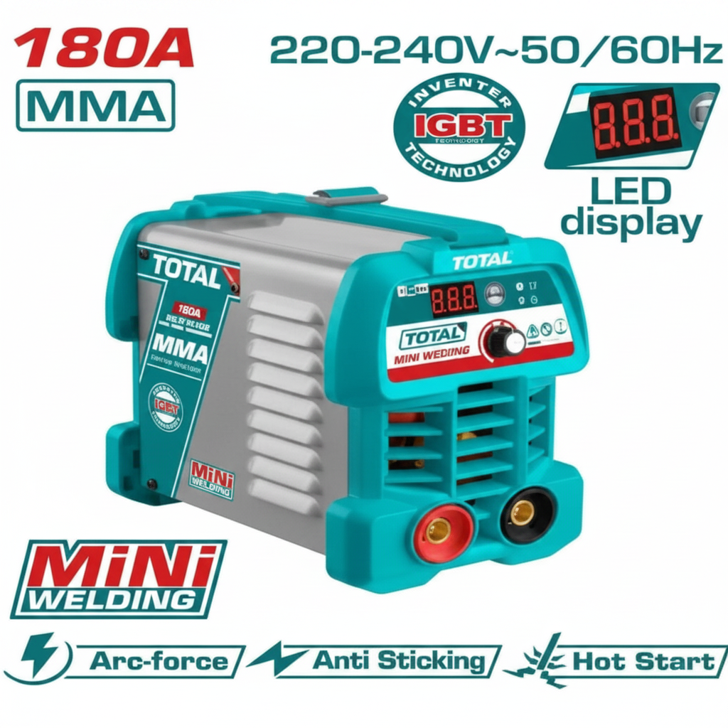 TOTAL Inverter MMA Welding Machine 180A – Buy Online in Karachi | Offers Wala