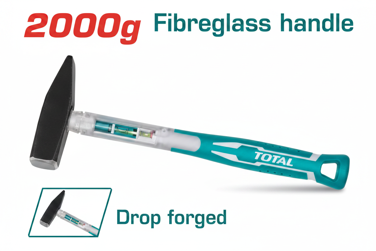 Machinist Hammer THT7120006 Heavy Duty Drop-Forged Steel 2000g Fibreglass Handle – Available in Karachi
