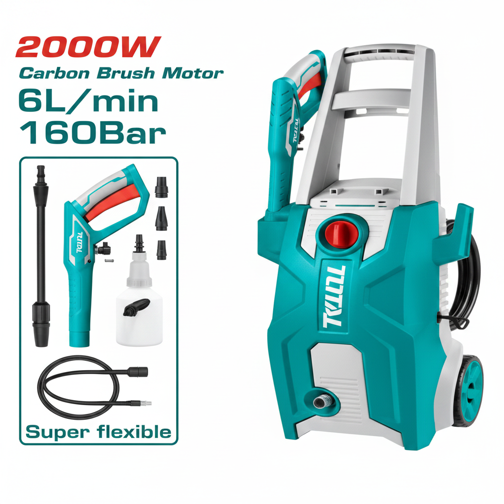 TOTAL 2000W 160 Bar High Pressure Washer – Buy Online in Karachi with Free Delivery | Offers Wala