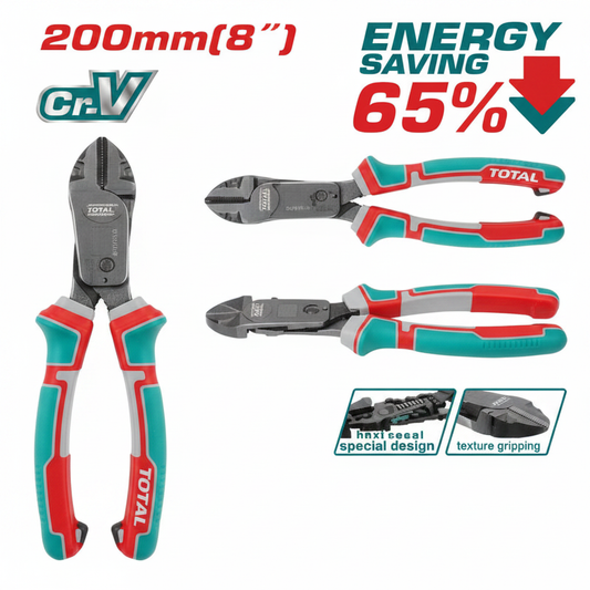 THTC530806 Compound Action Diagonal Cutting Pliers 8 inch 200mm Chrome Vanadium – Buy in Karachi