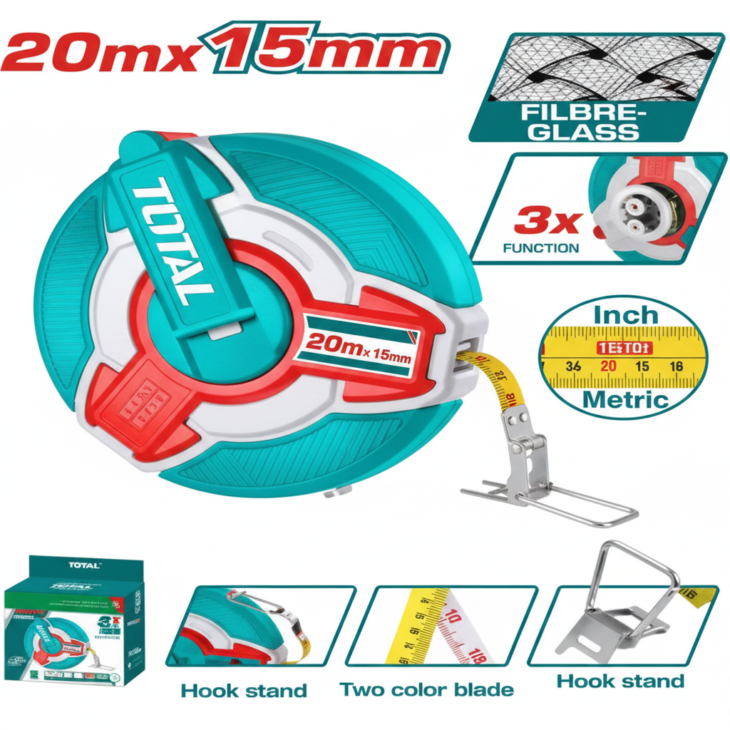 Fibreglass Measuring Tape 20m TMTF18206 – Buy Online in Karachi | Offers Wala