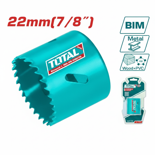 TOTAL 22mm HSS Bi-Metal Hole Saw – Buy Online in Karachi | Offers Wala