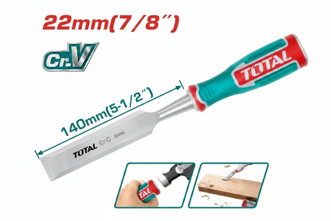 Wood Chisel 22mm CRV Steel THT41226 – Professional Hand Tool | Buy in Karachi