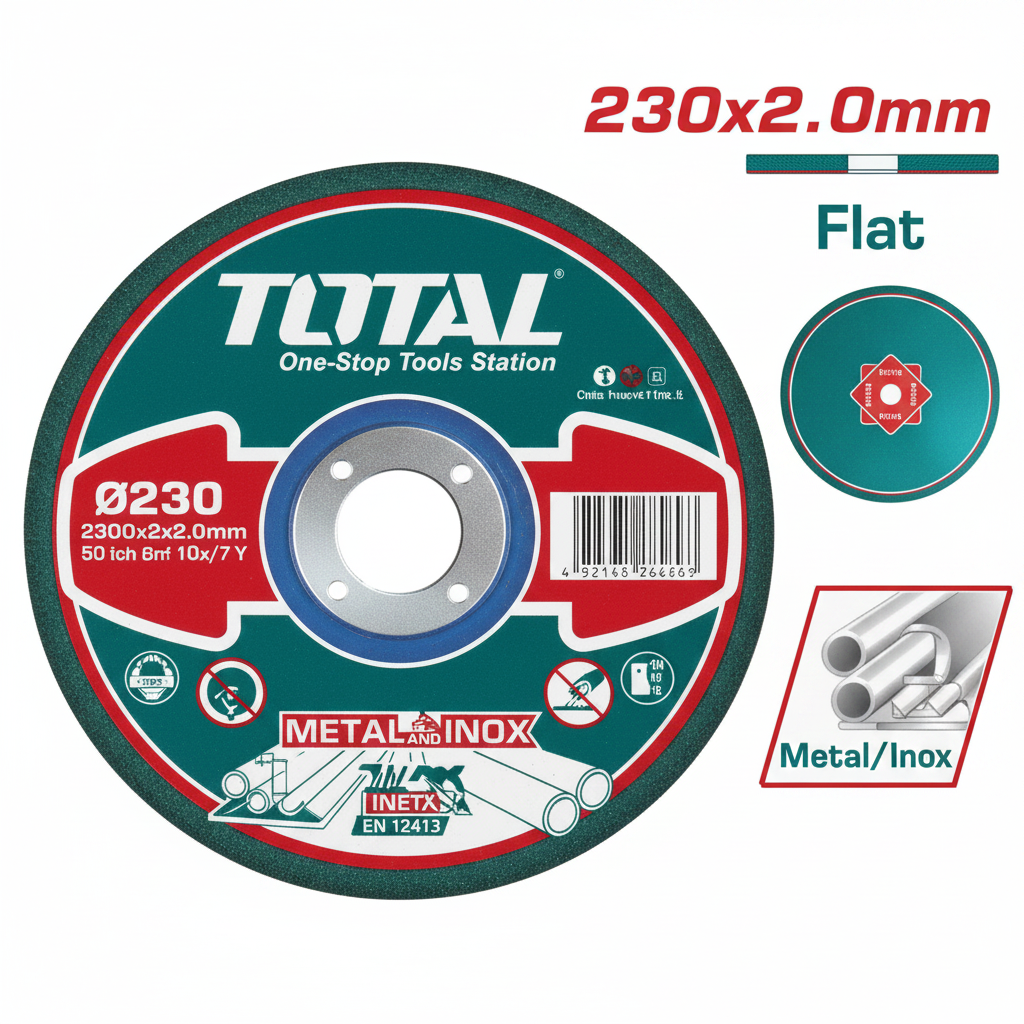 TOTAL 230x2.0mm Abrasive Metal & Inox Cutting Disc 9 Inch | Buy Online in Karachi Pakistan