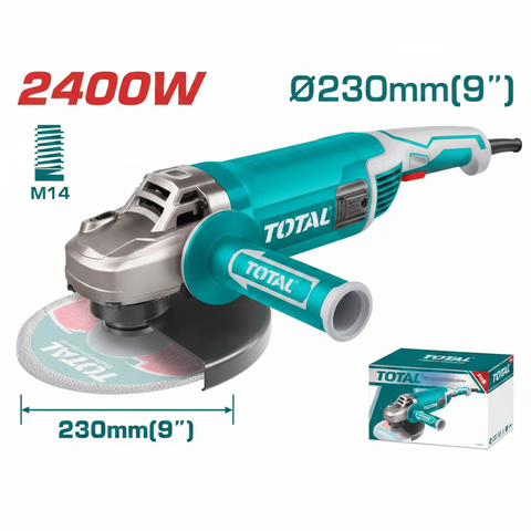 Angle Grinder TG1252306 2400W 230mm heavy-duty power tool available in Karachi – Offers Wala