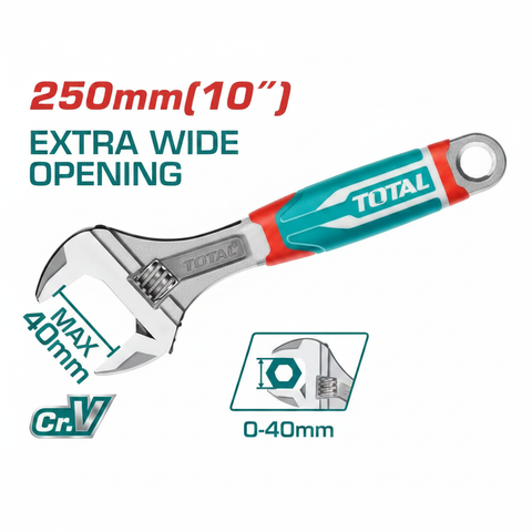 Adjustable Wrench 10 Inch CrV Steel THT101106 250mm – Buy in Karachi | Offers Wala