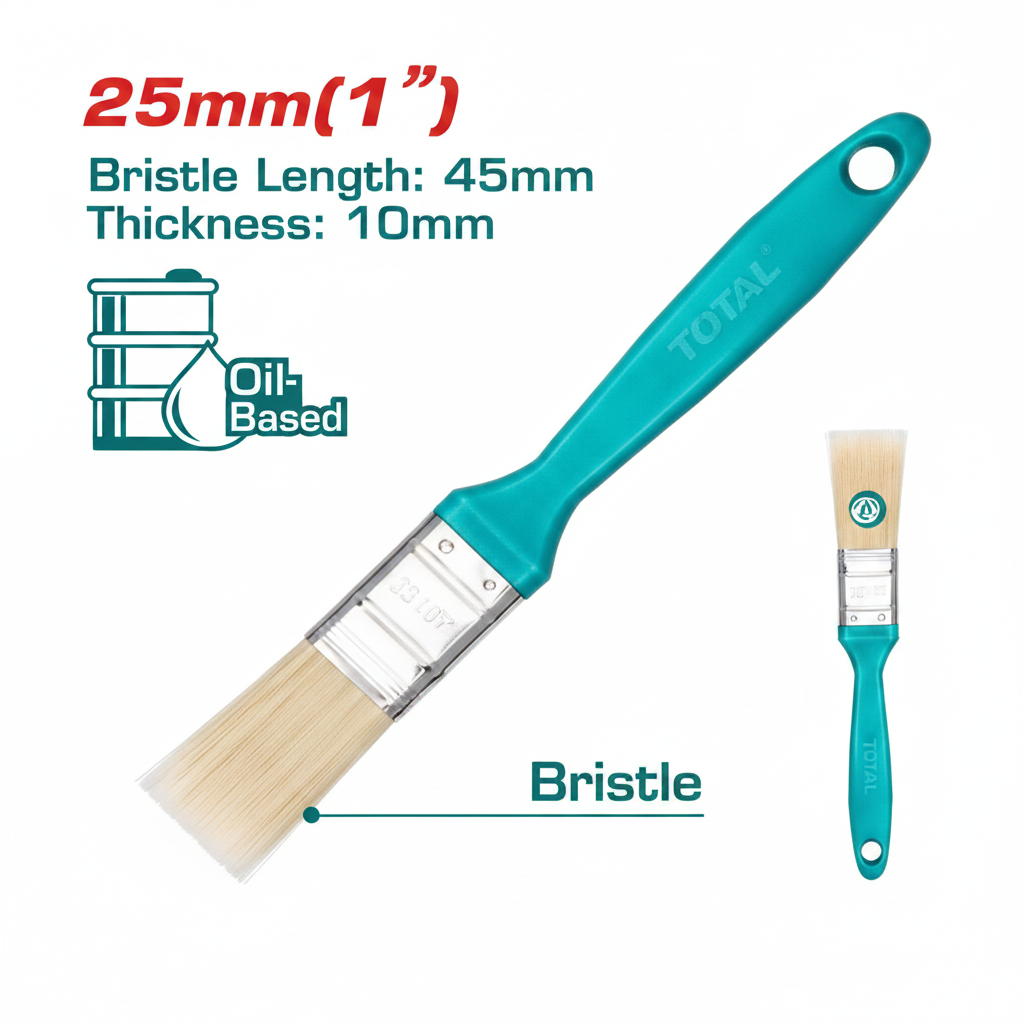 TOTAL THT846016 25mm Oil-Based Paint Brush with Plastic Handle – buy in Karachi with COD & city-wide delivery
