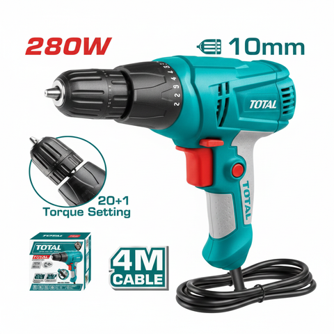 TOTAL 280W Corded Electric Drill TD502106 – Buy Online in Karachi | Offers Wala