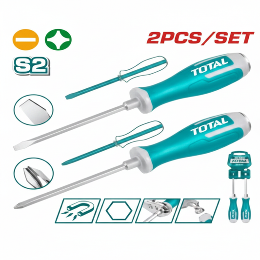 2Pcs Go-Through Screwdriver Set THGSS2206 – S2 Steel Flathead & Phillips | Buy in Karachi – Offers Wala
