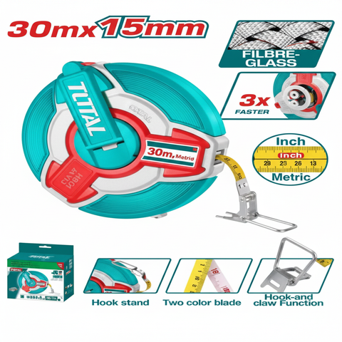Fibreglass Measuring Tape 30m x 15mm – Buy Online in Karachi | Offers Wala