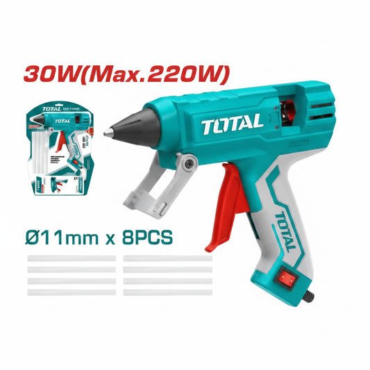 TOTAL Hot Glue Gun 30W with 8 Glue Sticks – Buy Online in Karachi | Offers Wala