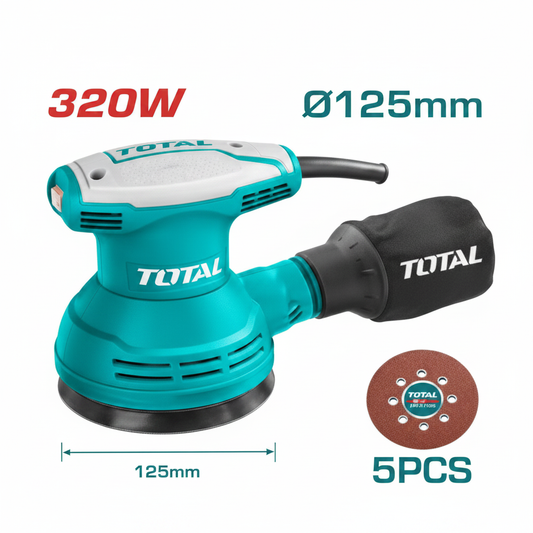 TOTAL 320W Random Orbital Rotary Sander TF2031256 – Buy in Karachi | Offers Wala