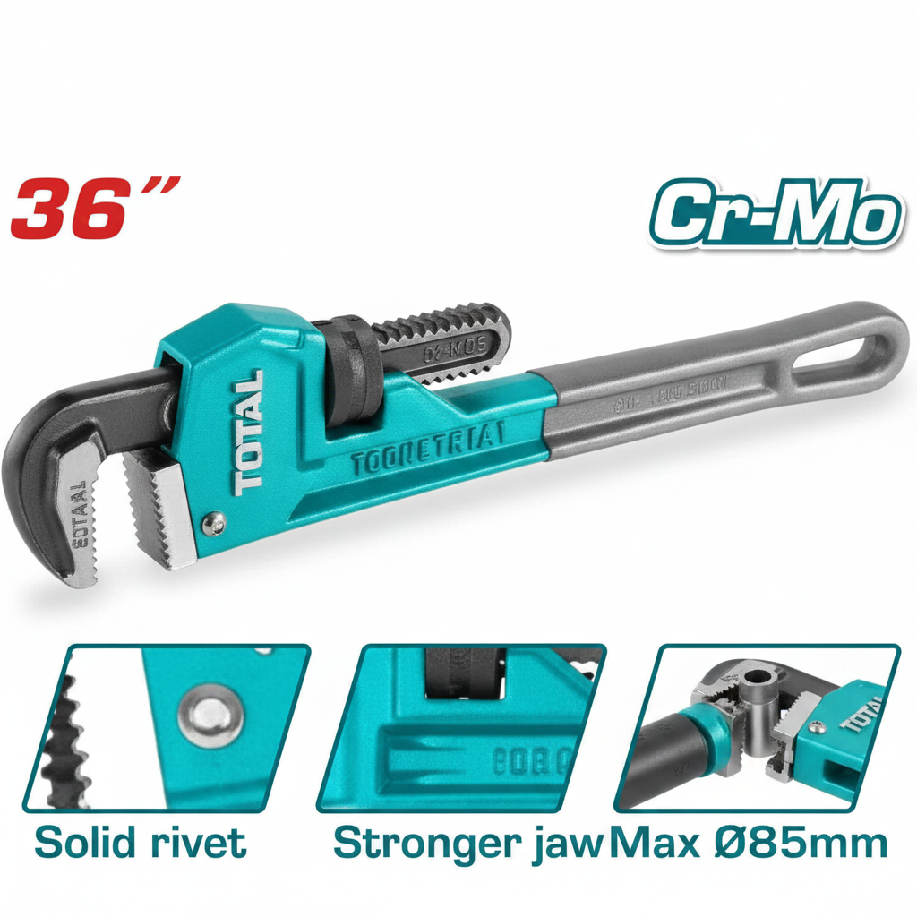 36 inch THT171366 heavy-duty pipe wrench with drop-forged carbon steel jaw – buy online in Karachi

