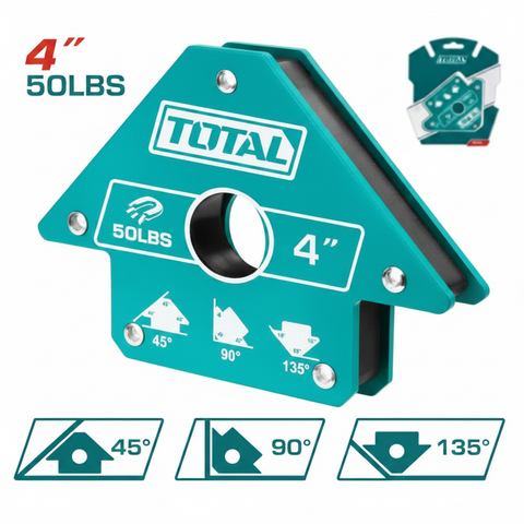 TOTAL 4-Inch 50 Lbs Magnetic Welding Holder Clamp – Buy Online in Karachi | Welding Tools Pakistan