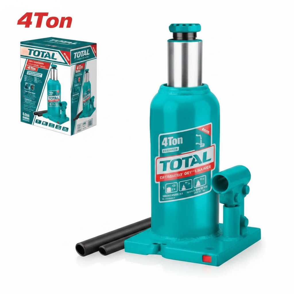 TOTAL Hydraulic Bottle Jack 4 Ton THT109042 – Buy Online in Karachi | Offers Wala