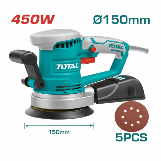 Total 450W Random Orbital Sander TF2041506 – Buy Online in Karachi | Offers Wala
