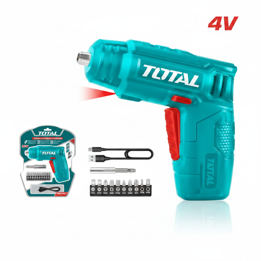 TOTAL 4V Cordless Screwdriver TSDLI0402 – Buy Online in Karachi | Offers Wala | Fast Delivery in DHA, Clifton, Gulshan & All Karachi Areas