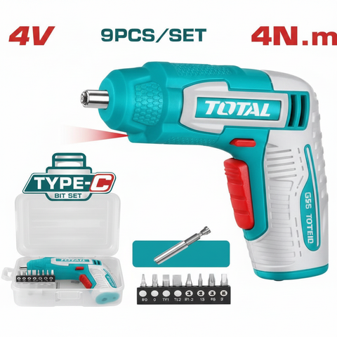 4V Cordless Screwdriver Set TSDLI0458 – Buy Online at Best Price in Karachi | Offers Wala