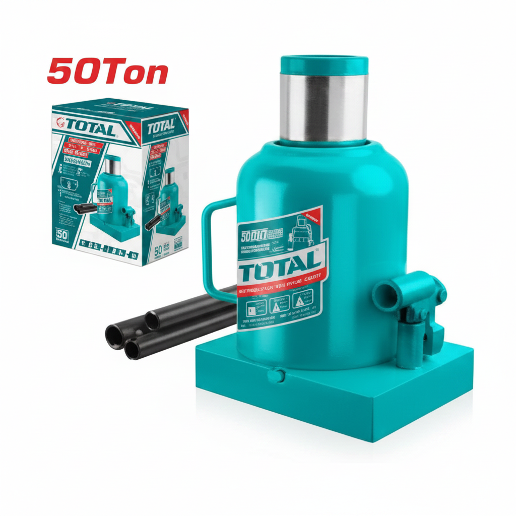Hydraulic Bottle Jack 50 Ton THT109502 – Heavy Duty Workshop Jack with Safety Valve, 280–470mm Lift Range, Available in Karachi