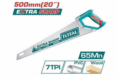 Total 500mm Extra Sharp Hand Saw | Heavy Duty Wood Cutting Saw | Best Price in Karachi Pakistan