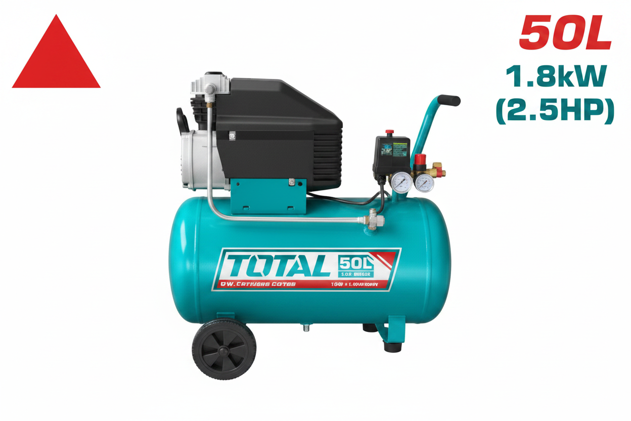 Total TC125506 50L Oil-Lubricated Air Compressor 1.8kW – Buy in Karachi
