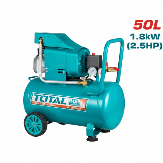 Total Tools 50L Oil-Lubricated Air Compressor TC255016 1.8kW – Buy in Karachi